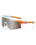 100% SPEEDLAB Fahrradsonnenbrille - SPEEDCRAFT XS - Hellblau/Orange