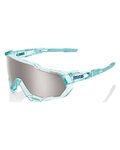 100% SPEEDLAB Fahrradsonnenbrille - SPEEDTRAP - Hellgrün/Silber