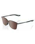100% SPEEDLAB Fahrradsonnenbrille - LEGERE SQUARE - Grau/Silber