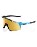 100% SPEEDLAB Fahrradsonnenbrille - SPEEDCRAFT - Blau/Schwarz/Gold