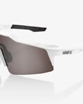 100% SPEEDLAB Fahrradsonnenbrille - SPEEDCRAFT SL - Weiß/Silber