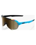 100% SPEEDLAB Fahrradsonnenbrille - S2 - BWR - Blau/Schwarz/Gold