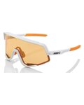100% SPEEDLAB Fahrradsonnenbrille - GLENDALE - Weiß/Orange