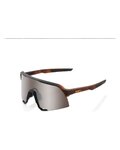 100% SPEEDLAB Fahrradsonnenbrille - S3 - Braun/Silber