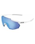 100% SPEEDLAB Fahrradsonnenbrille - RACETRAP - Weiß/Blau