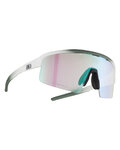 NEON Fahrradsonnenbrille - ARROW 2.0 SMALL - Weiß/Hellgrün