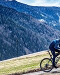 ALÉ Lange Fahrradhose mit Trägern - WINTER SOLID - Blau