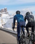 ALÉ Lange Fahrradhose mit Trägern - WINTER SOLID - Blau