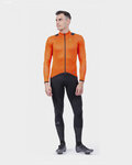 ALÉ Langarm Fahrradtrikot für den Winter - THERMAL R-EV1 - Orange