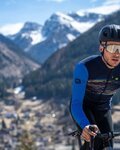 ALÉ Langarm Fahrradtrikot für den Winter - LOGO PR-S - Blau