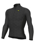ALÉ Langarm Fahrradtrikot für den Winter - VELOCITY PLUS R-EV1 - Anthrazit