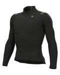 ALÉ Langarm Fahrradtrikot für den Winter - WARM RACE 2.0 R-EV1 - Schwarz