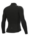 ALÉ Langarm Fahrradtrikot für den Winter - WARM RACE 2.0 R-EV1 - Schwarz