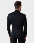 ALÉ Langarm Fahrradtrikot für den Winter - WARM RACE 2.0 R-EV1 - Schwarz