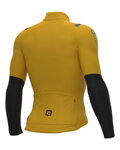 ALÉ Langarm Fahrradtrikot für den Winter - WARM RACE 2.0 R-EV1 - Gelb