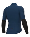 ALÉ Langarm Fahrradtrikot für den Winter - WARM RACE 2.0 R-EV1 - Blau/Schwarz