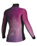ALÉ Langarm Fahrradtrikot für den Winter - CIRCUS PR-S - Schwarz/Rosa