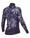ALÉ Langarm Fahrradtrikot für den Winter - GREEN GARDEN PR-R - Lila/mehrfarbig