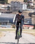 ALÉ Langarm Fahrradtrikot für den Winter - CHIOS SOLID - Schwarz/mehrfarbig/Grau