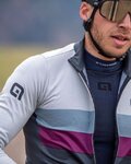 ALÉ Langarm Fahrradtrikot für den Winter - CHAOS OFF ROAD - GRAVEL - Grau/Schwarz