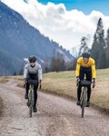 ALÉ Langarm Fahrradtrikot für den Winter - CHAOS OFF ROAD - GRAVEL - Blau/Gelb