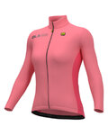ALÉ Langarm Fahrradtrikot für den Winter - FONDO 2.0 SOLID - Rosa