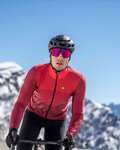 ALÉ Langarm Fahrradtrikot für den Winter - SFIDA PR-S - Rot