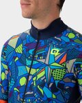 ALÉ Langarm Fahrradtrikot für den Winter - OVER PRAGMA - Blau/mehrfarbig
