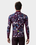 ALÉ Langarm Fahrradtrikot für den Winter - OVER PRAGMA - bordeaux/mehrfarbig