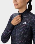 ALÉ Langarm Fahrradtrikot für den Winter - BYTE PR-E LADY - Schwarz