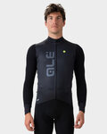 ALÉ Langarm Fahrradtrikot für den Winter - QUICK R-EV1 - Schwarz