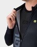 ALÉ Langarm Fahrradtrikot für den Winter - QUICK R-EV1 - Schwarz