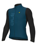 ALÉ Langarm Fahrradtrikot für den Winter - QUICK R-EV1 - Schwarz/Blau