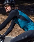 ALÉ Langarm Fahrradtrikot für den Winter - QUICK R-EV1 - Schwarz/Blau
