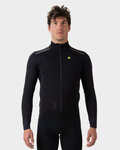 ALÉ Langarm Fahrradtrikot für den Winter - DEFENCE R-EV1 - Schwarz