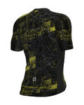 ALÉ Kurzarm Fahrradtrikot - PR-E TOWN - Schwarz/Gelb