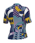ALÉ Kurzarm Fahrradtrikot - PR-E GAMES - Rosa/Türkis/Gelb