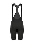 ALÉ Kurze Fahrradhose mit Trägern - R-EV1 K-COLDBLACK 2.0 - Schwarz