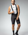 ALÉ Kurze Fahrradhose mit Trägern - R-EV1 K-COLDBLACK 2.0 - Schwarz