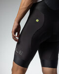 ALÉ Kurze Fahrradhose mit Trägern - R-EV1 K-COLDBLACK 2.0 - Schwarz