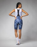 ALÉ Kurze Fahrradhose mit Trägern - SAUVAGE PR-E - Blau/Hellblau