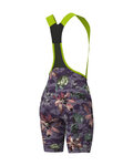 ALÉ Kurze Fahrradhose mit Trägern - PR-E SAUVAGE - Lila