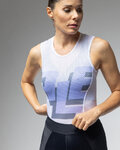 ALÉ Ärmelloses Fahrrad-Shirt - INTIMO MULTIVERSO - Weiß/Blau
