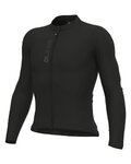 ALÉ Langarm Fahrradtrikot für den Sommer - PRAGMA COLOR BLOCK - Schwarz