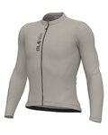 ALÉ Langarm Fahrradtrikot für den Sommer - PRAGMA COLOR BLOCK - Grau