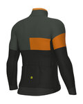 ALÉ Fahrrad-Thermojacke - PR-E GEOMETRIC - Schwarz/Grau/Orange