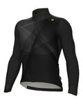 ALÉ Langarm Fahrradtrikot für den Winter - R-EV1 QUICK - Schwarz