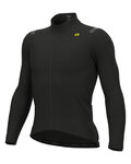 ALÉ Langarm Fahrradtrikot für den Winter - R-EV1 WARM RACE - Schwarz