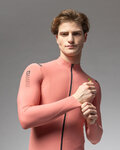 ALÉ Langarm Fahrradtrikot für den Winter - WARM RACE - Rosa