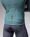 ALÉ Langarm Fahrradtrikot für den Winter - WARM RACE - Grün